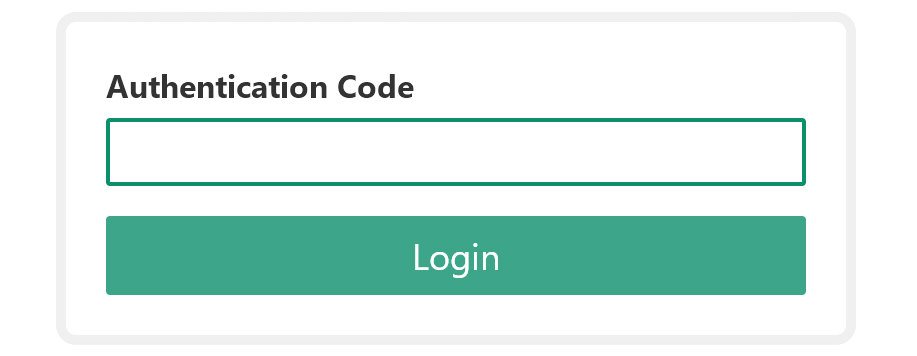Two factor authentication: enter the code from Google Authenticator on login
