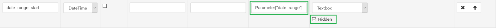 Report parameter for pre-defined date range filter