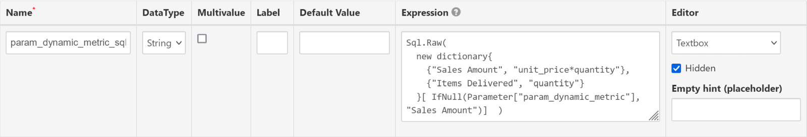 Dynamic measure setup: add 'param_dynamic_metric_sql' parameter