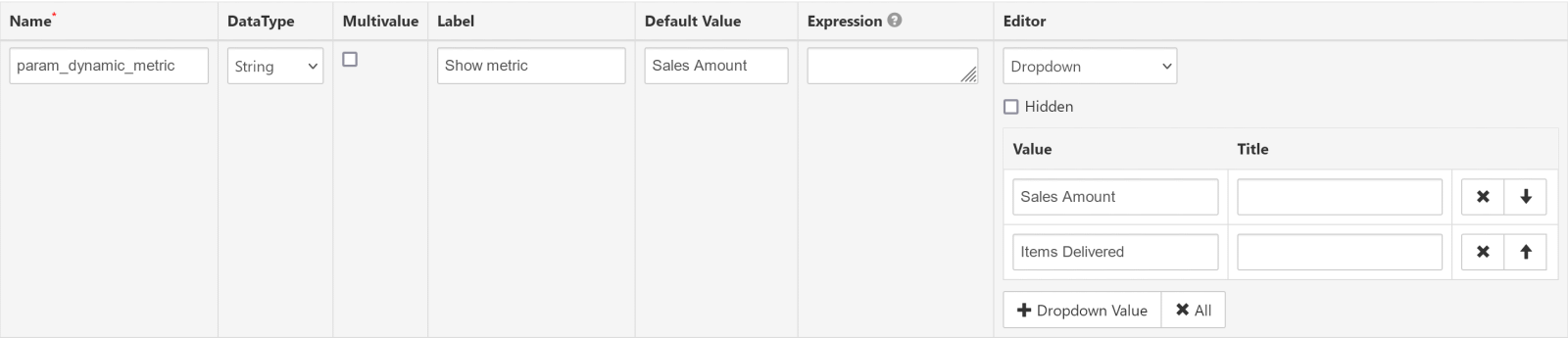 Dynamic measure setup: add 'param_dynamic_metric' parameter