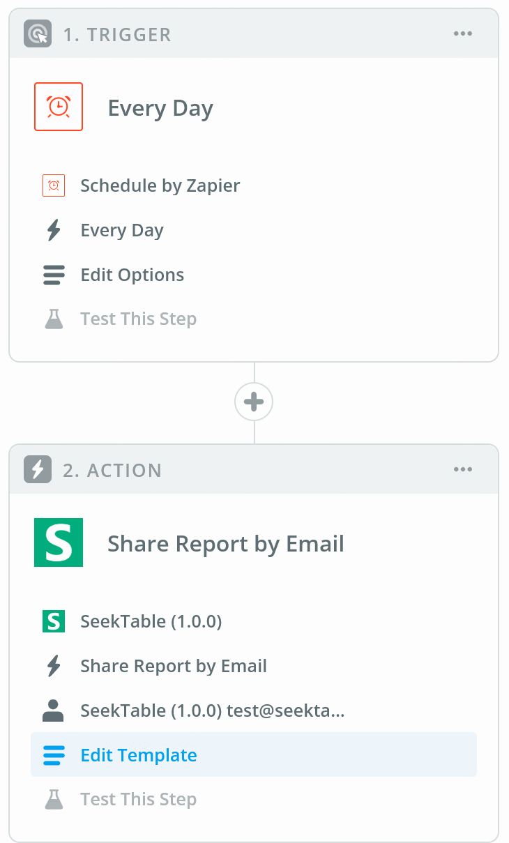 Schedule report with Zapier